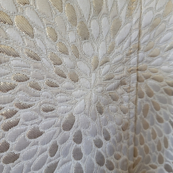 NWOT TANJAY 》Gorgeous Metallic Pearl Brocade Shacket Blazer Jacket - Picture 5 of 8